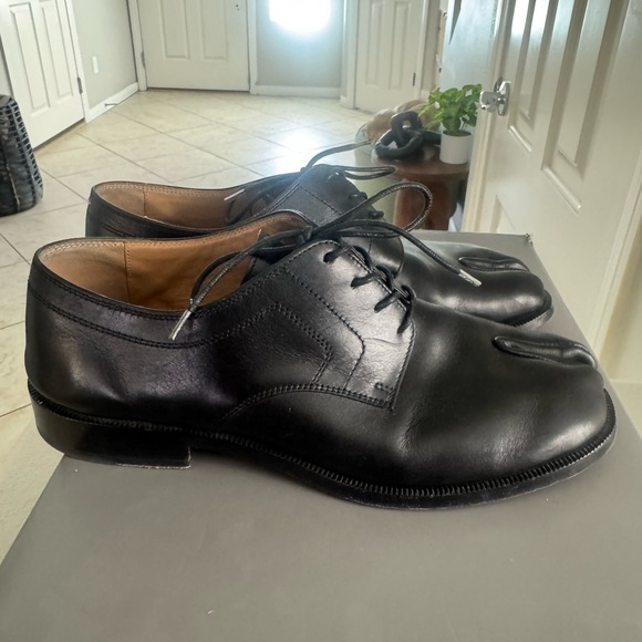 Maison Martin Margiela Black Leather Oxfords